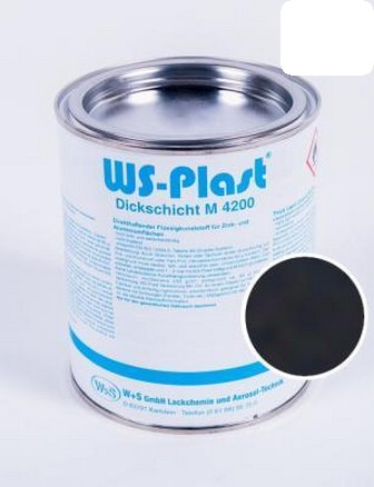 Краска WS-Plast Арт. 0050, черная, матовая, акриловая